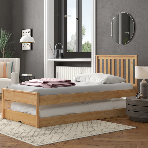 Ophelia & Co. Brooking Solid Wood UK Single DE 90 X 190 Cm Guestbed